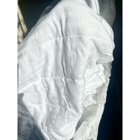 Nestwell Mattress Pad Cotton Comfort Twin 39”White Bedding - Picture 2 of 5